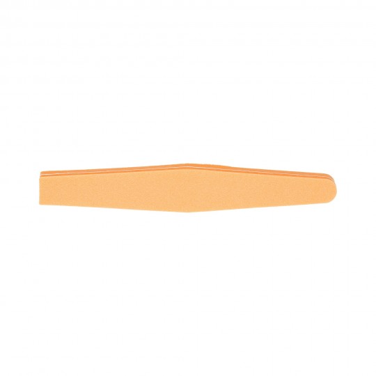MIMO Doppelseitige Trapezförmige Orange Poliernagelfeile, Körnung 100/180 - 1