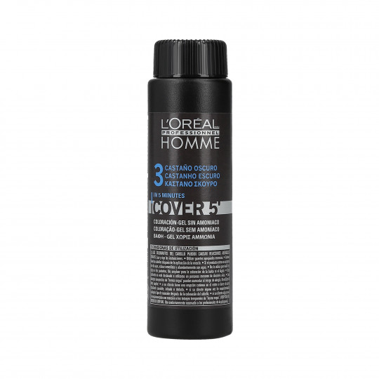 L'Oreal Professionnel Homme Cover 5' Haarfarbe (3) Dark brown 50ml