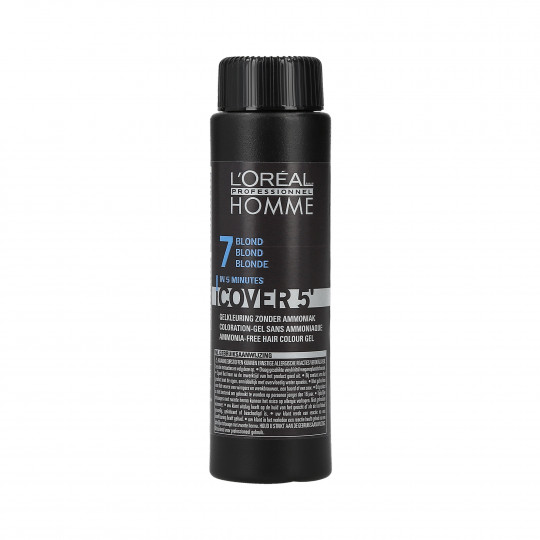 L'Oreal Professionnel Homme Cover 5' Haarfarbe (7) Blonde 50ml - 1